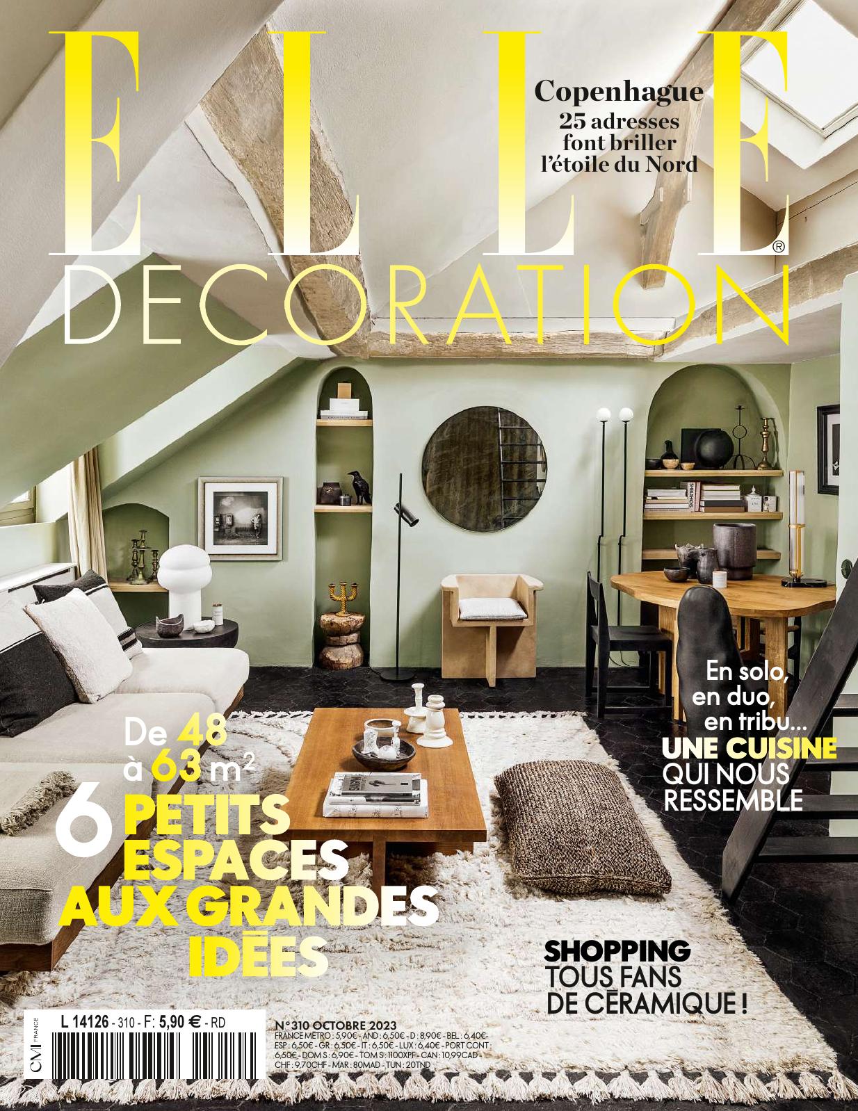 COUVERTURE ELLE DECORATION OCTOBRE 2023 2